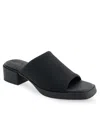 Aerosoles Denise Platform Sandal In Black Stretch