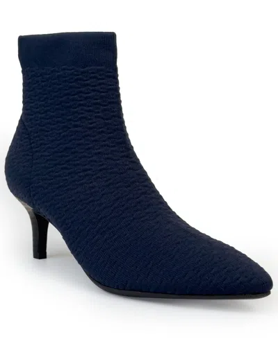 Aerosoles Women's Editta Knit Bootie In Blue