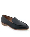 Aerosoles Edna Moc Toe Loafer In Black Polyurethane