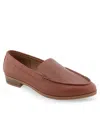 Aerosoles Edna Moc Toe Loafer In Ginger Bread Polyurethane