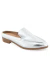 Aerosoles Women's Enright Slip-on Mules In Silver Polyurethane