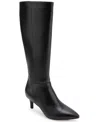 Aerosoles Women's Epic Kitten Heel Tall Boot In Black