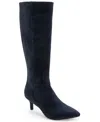 Aerosoles Women's Epic Kitten Heel Tall Boot In Blue