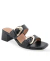 Aerosoles Estella Block Heel Sandal In Black Leather