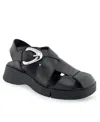 Aerosoles Fabian Sandal In Black Leather