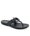 AEROSOLES WOMEN'S FALLON ROUND TOE THONG SANDALS