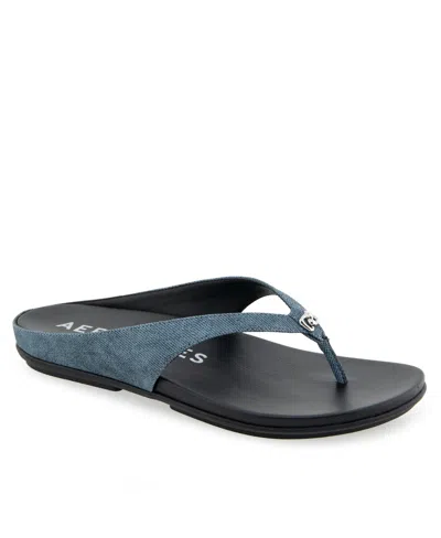 AEROSOLES WOMEN'S FISHER ROUND TOE THONG SANDALS