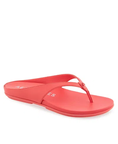 AEROSOLES WOMEN'S FISHER ROUND TOE THONG SANDALS