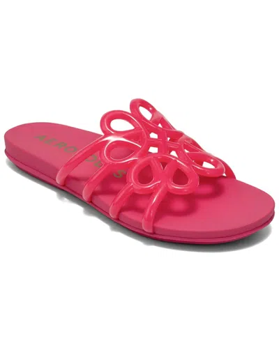 Aerosoles Women's Frida Open Toe Flat Sandals In Red