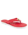 Aerosoles Galen Flip Flop In Racing Red Polyurethane Leather