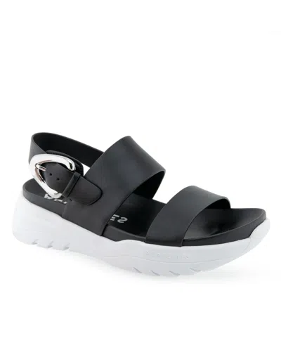 AEROSOLES WOMEN'S HARI SLIP-ON FLATFORM SANDALS