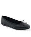 Aerosoles Homebet Bow Flat In Black Perf