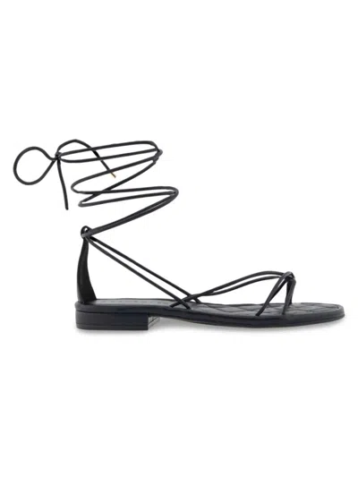 Aerosoles Women's Icon Jacky Ankle Strap Flat Sandals In Black