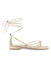 Aerosoles Women's Icon Jacky Strappy Flat Sandals In Soft Gold