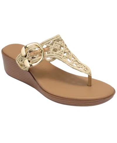 Aerosoles Women's Izola Open Toe Wedge Sandals In Multi