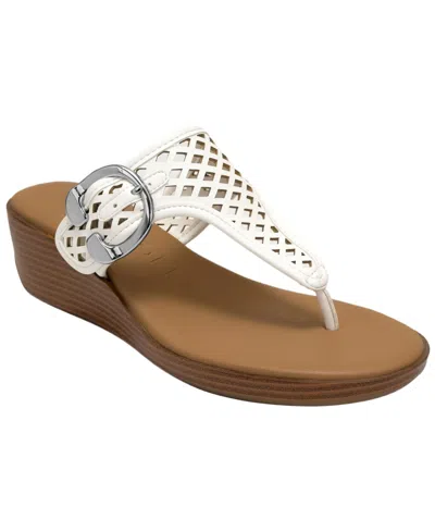 Aerosoles Women's Izola Wedge Sandals In White
