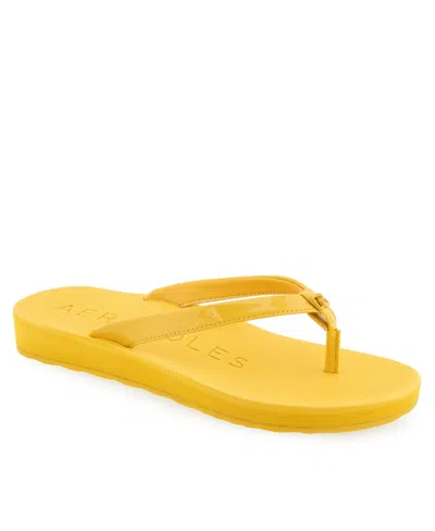 AEROSOLES WOMEN'S JACE ROUND TOE THONG SANDALS
