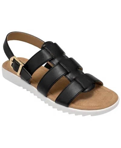 Aerosoles Women's Jara Fisherman Round Toe Sandals In Black