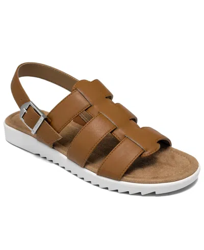 Aerosoles Women's Jara Fisherman Round Toe Sandals In Brown