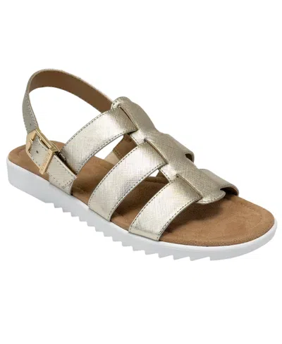 Aerosoles Women's Jara Fisherman Round Toe Sandals In Gold
