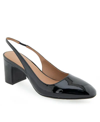 Aerosoles Mags Slingback Pump In Black Patent Polyurethane