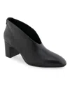 Aerosoles Women's Maud Pointed Toe Shooties In Black Shiny Smooth Leather
