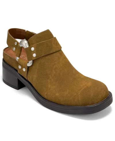 Aerosoles Women's Maya Slip-on Booties In Walnut Faux Suede