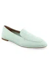Aerosoles Neo Womens Leather Almond Toe Loafers In Gleam Suede