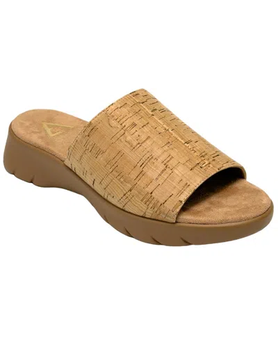 Aerosoles Women's Nora Wedge Slide Sandals In Brown
