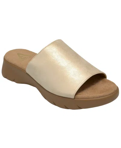 Aerosoles Women's Nora Wedge Slide Sandals In Brown