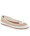 Aerosoles Palma Flat In White Mesh