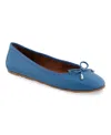 Aerosoles Pia Ballet Flat In Indigo Smooth Leather