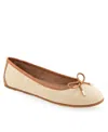 Aerosoles Women's Pia Casual Ballet Wedge Flats In Natural Raffia