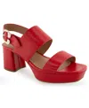 Aerosoles Prym Slingback Platform Sandal In Red