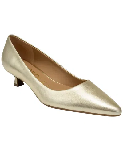 Aerosoles Women's Rana Kitten Heel Pumps In Gold