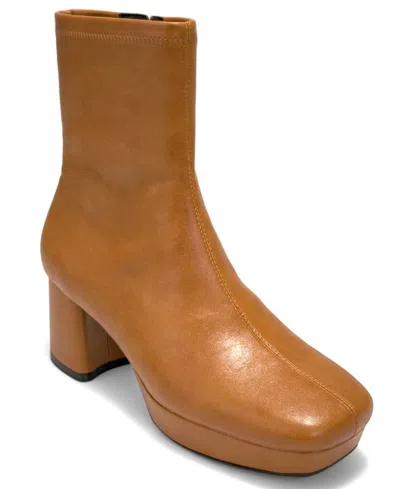 Aerosoles Women's Sussex Block Heel Dress Booties In Brown