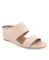 Aerosoles Women's Wheeler Strap Wedge Sandals In Cipria Snake Patent Polyurethane