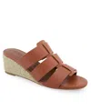 Aerosoles Wilma Wedge Sandal In Ginger Bread Polyurethane