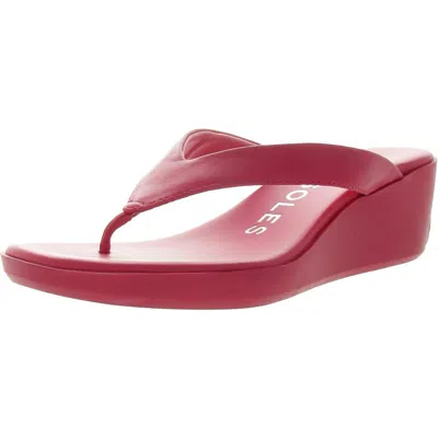 Aerosoles Womens Solid Man Made Slide Sandals In Multi