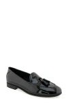 Aerosoles Wuster Kiltie Loafer In Black Patent Faux Leather