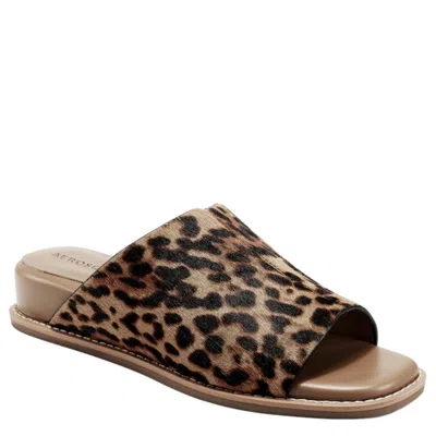 Aerosoles Yorketown Wedge Sandal Leopard Combo Yorketown-978 Women's In Animal Print