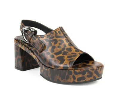 Aerosoles Zella Platform Sandal In Animal Print