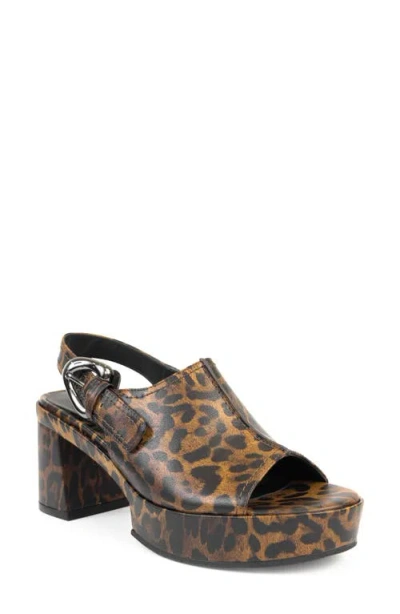 Aerosoles Zella Platform Sandal In Animal Print