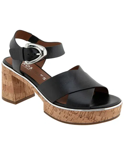 Aerosoles Zephyr Leather Heeled Sandal In Black