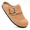 Aerothotic - Atlas Genuine Leather Clogs For Women With Arch Support In Brown
