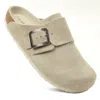 Aerothotic - Atlas Genuine Leather Clogs For Women With Arch Support In Grey