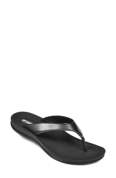Aerothotic Amicia Flip Flop In Black
