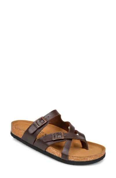 Aerothotic Celestis Slide Sandal In Brown