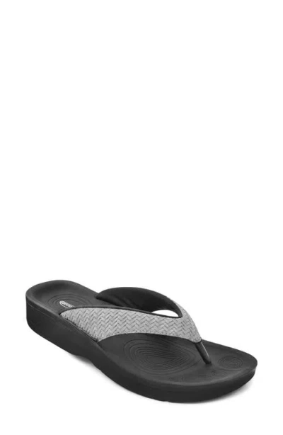Aerothotic Dune Flip Flop In Grey