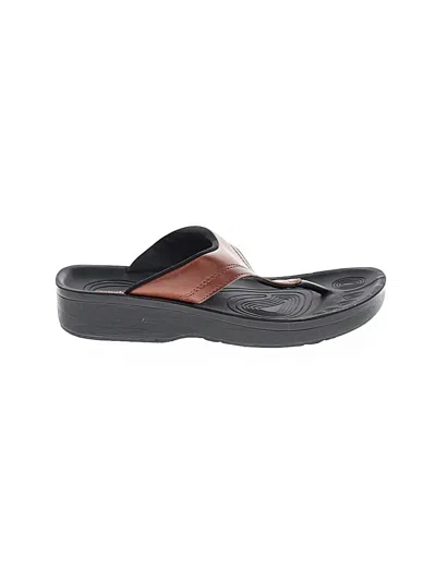 Pre-owned Aerothotic Flip Flops In Brown